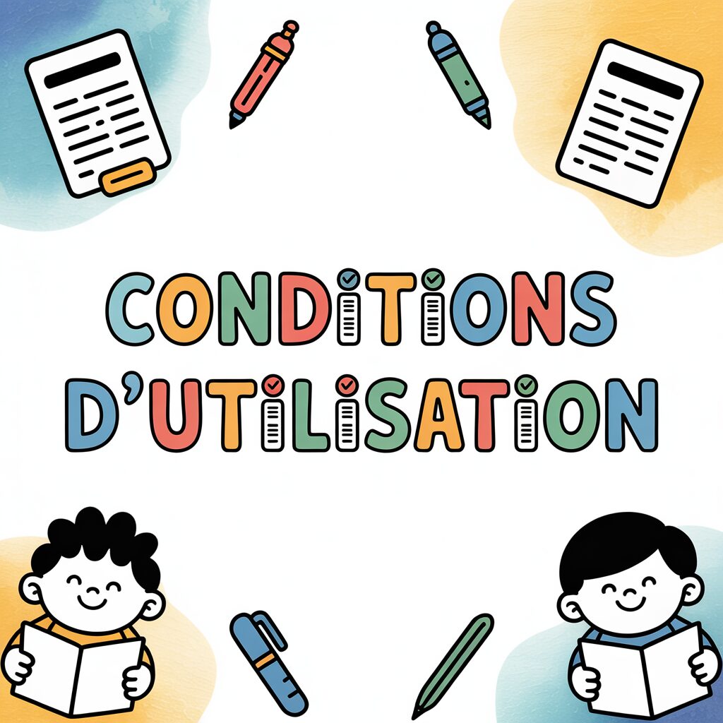 Conditions d'Utilisation - Coloriee