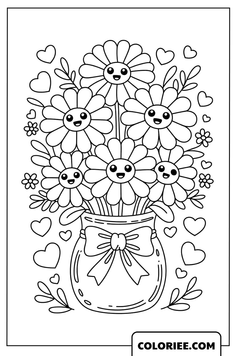 Vase de fleurs éclatantes