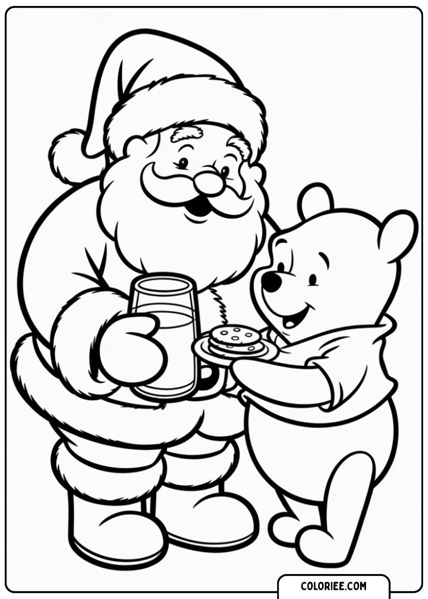 Père Noël et Winnie l’ourson