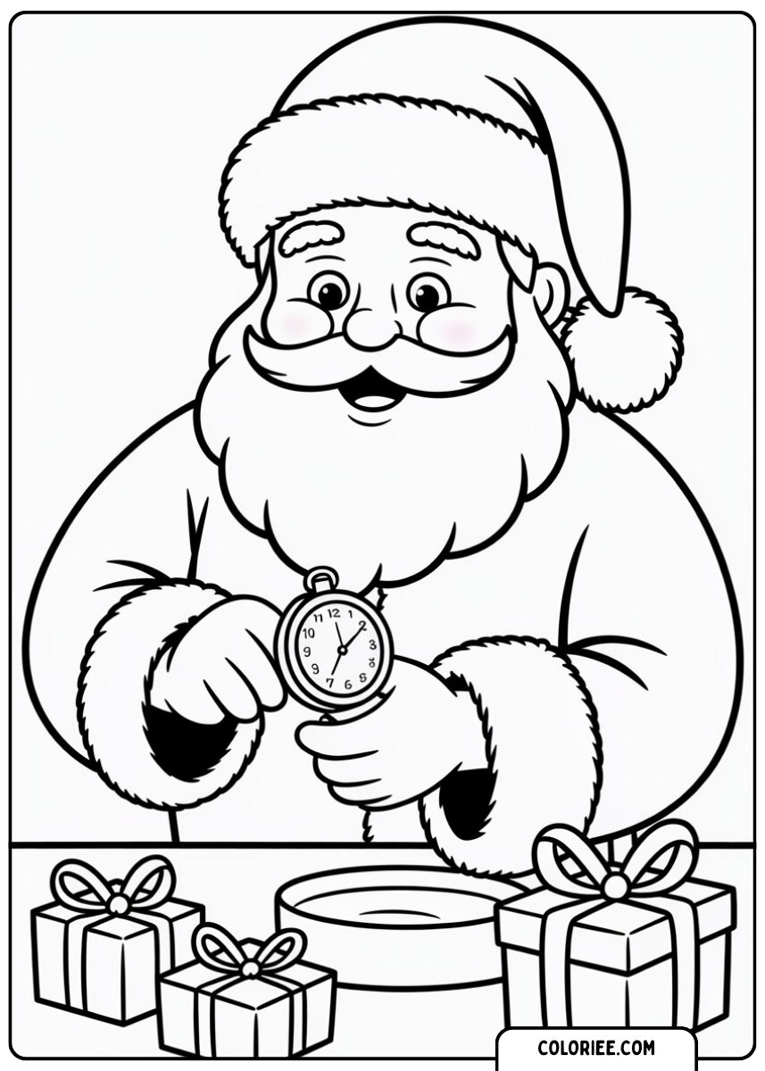 Papa Noël et sa montre