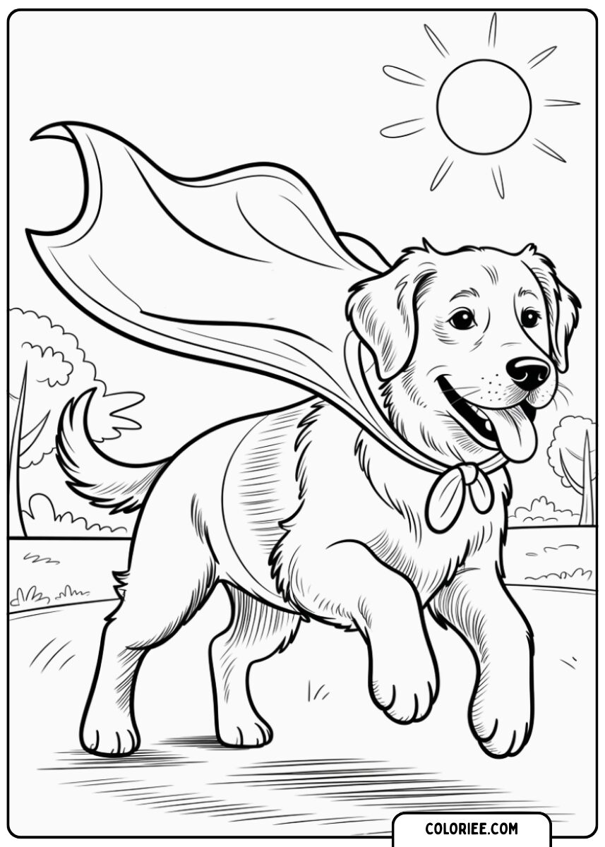 Chien super-héros