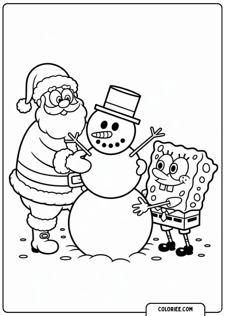 Père Noël et Bob l’éponge