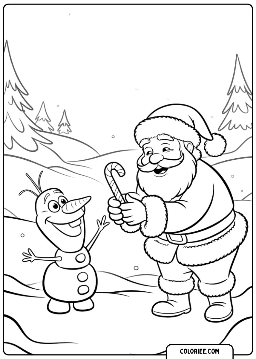 Père Noël et Olaf