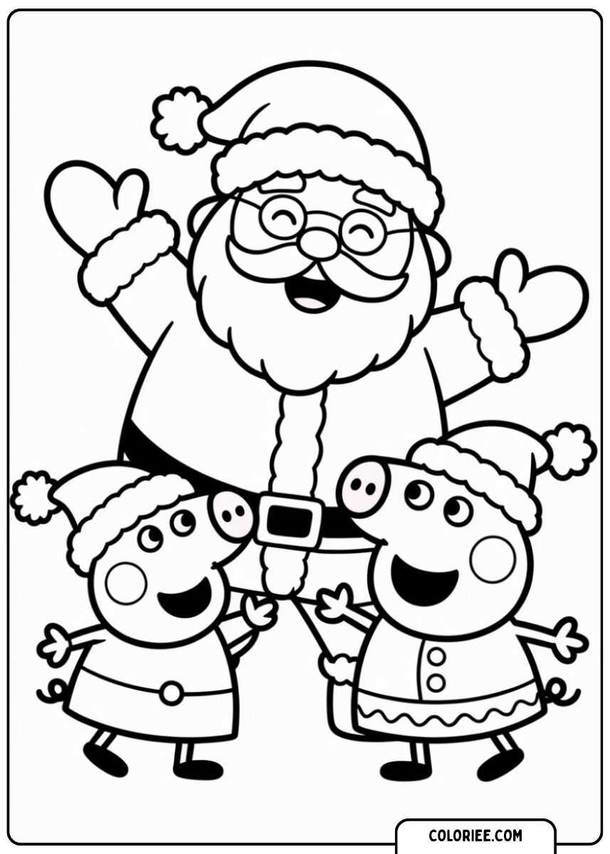 Père Noël et Peppa Pig