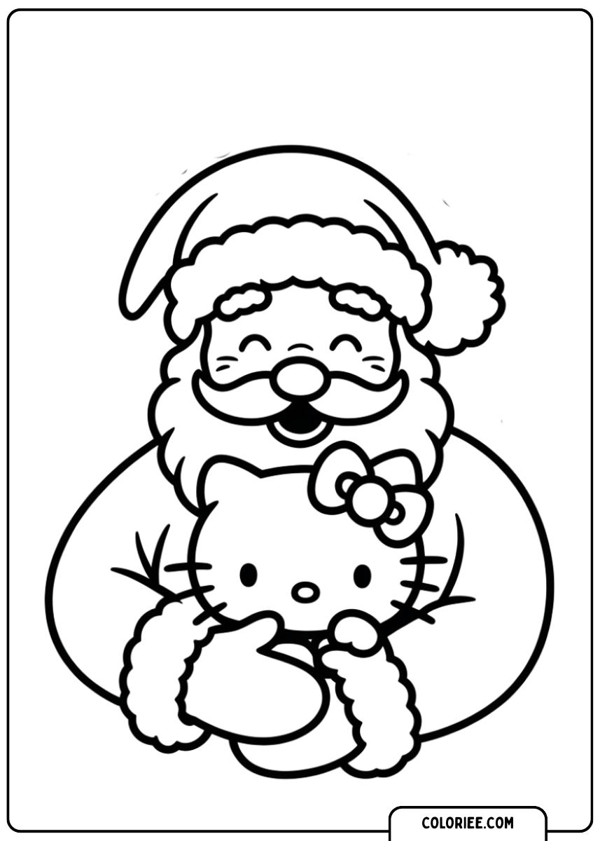 Père Noël et Hello Kitty