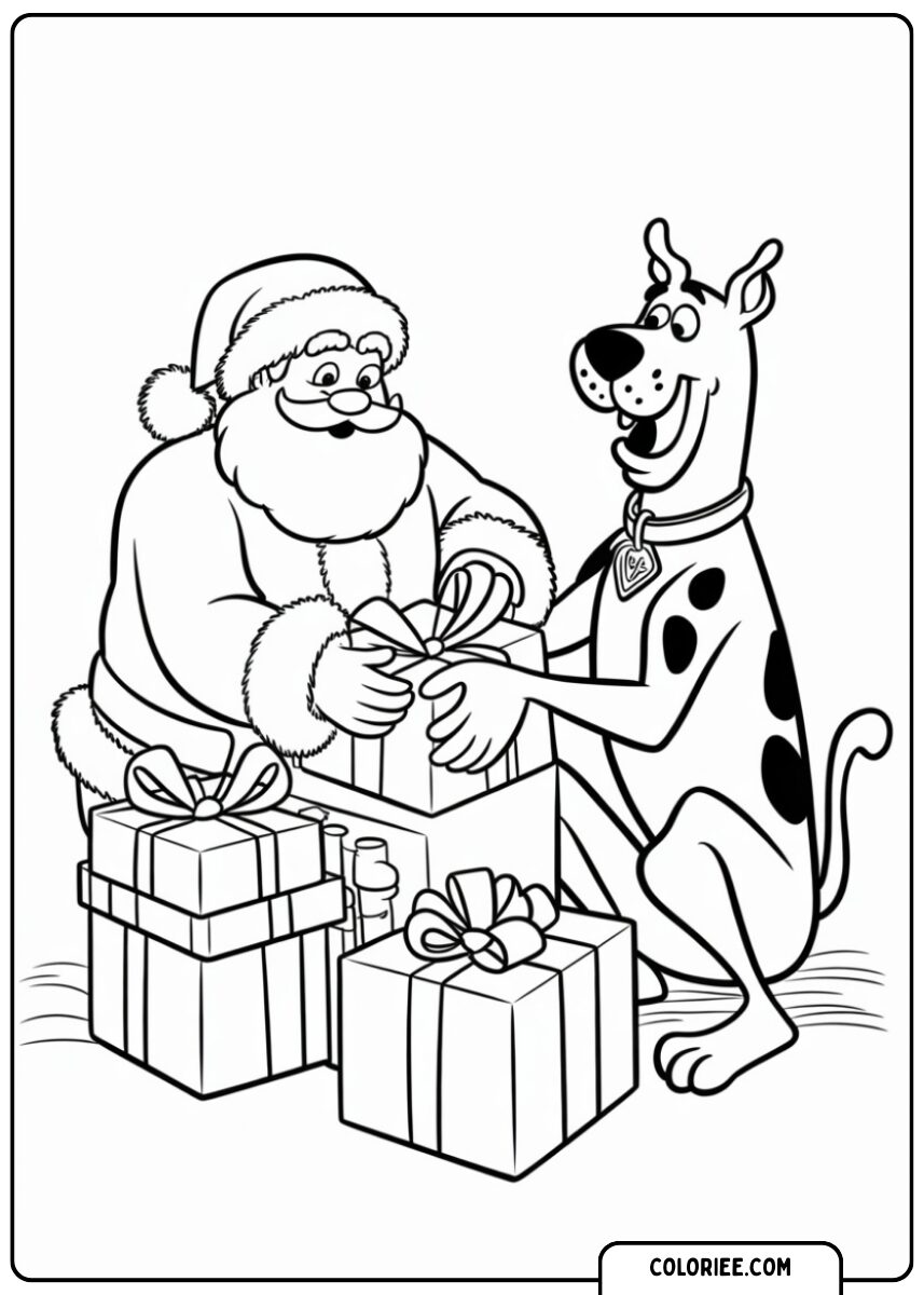 Père Noël et Scooby-Doo