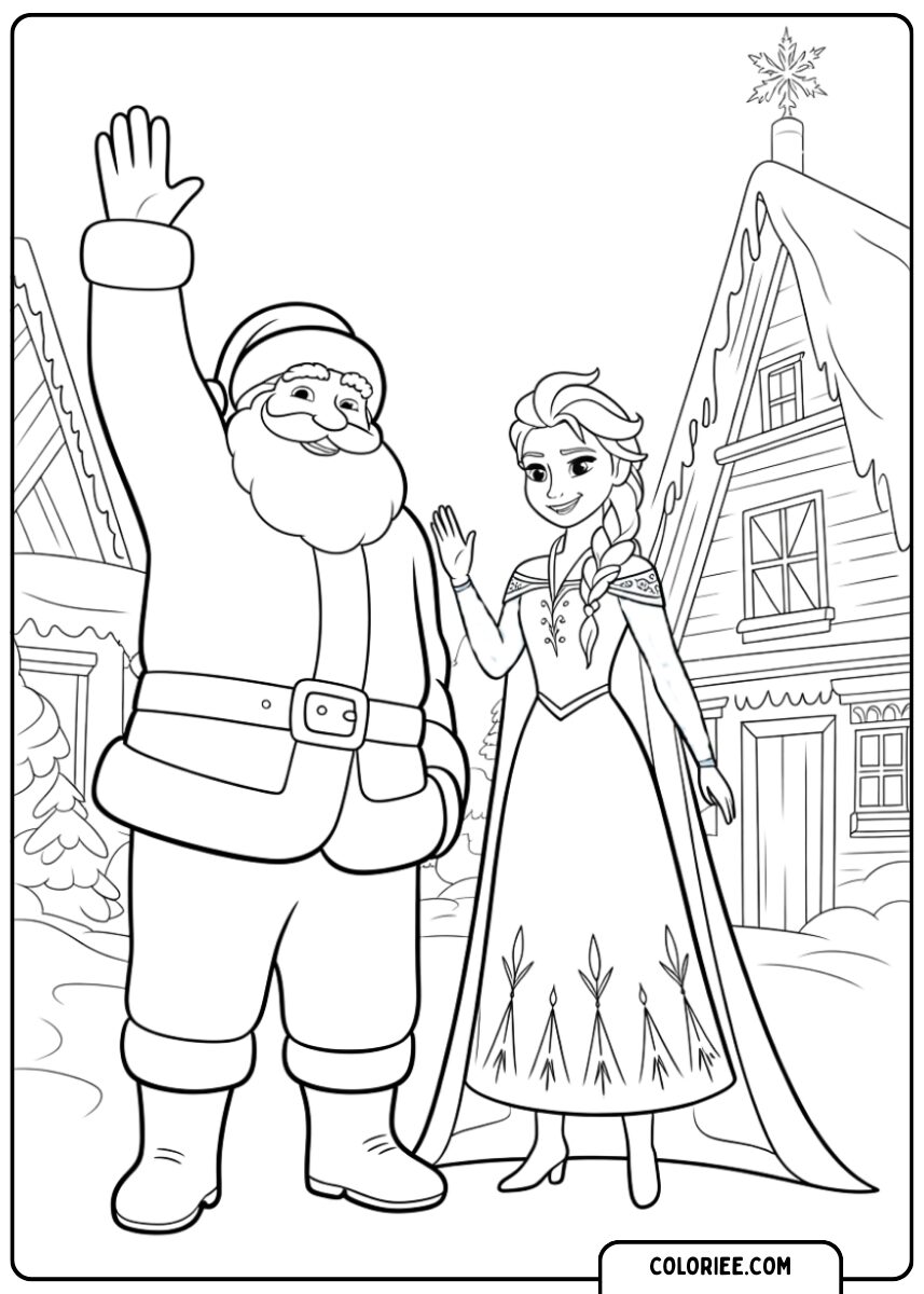 Père Noël et Elsa