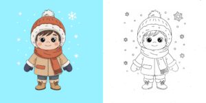 Coloriage Hiver ft