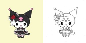 Coloriage Kuromi ft