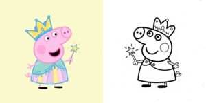 Coloriage Peppa Pig ft