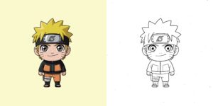 coloriage naruto ft