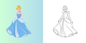 coloriage princesse disney ft