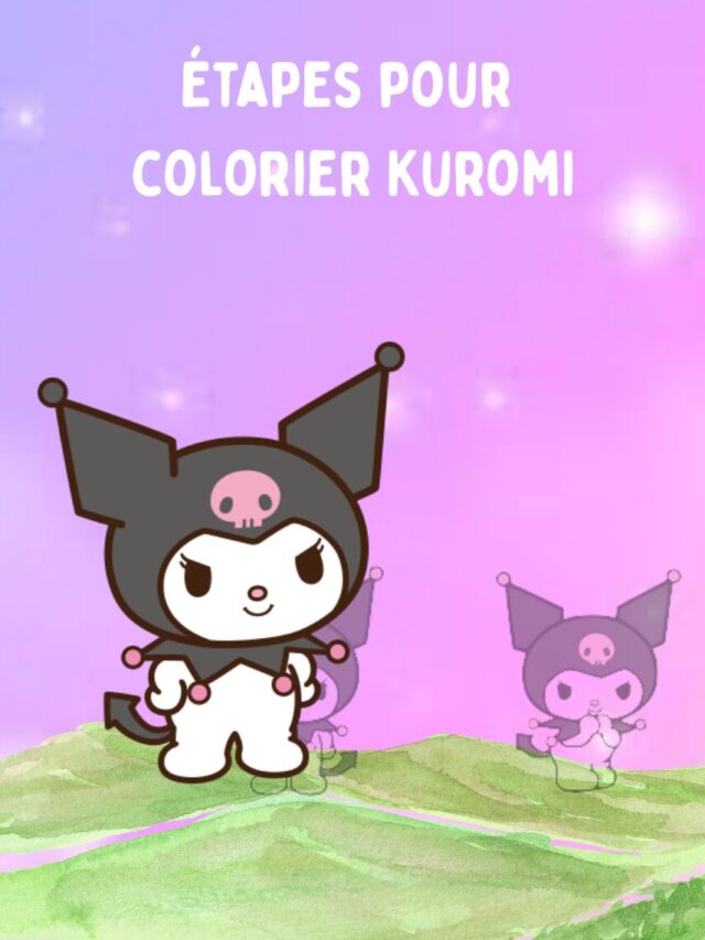 Étapes pour colorier Kuromi