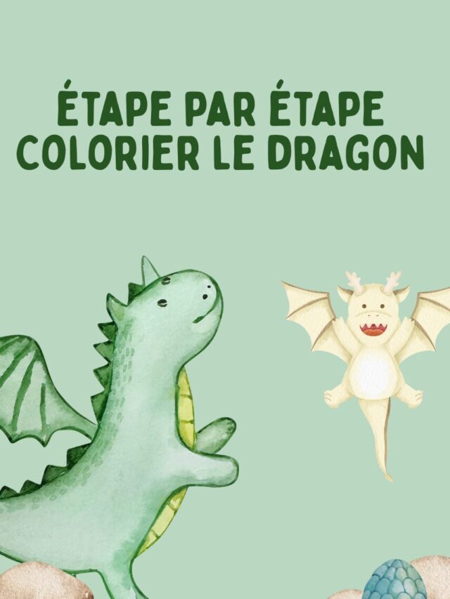 Colorier le dragon étape par étape