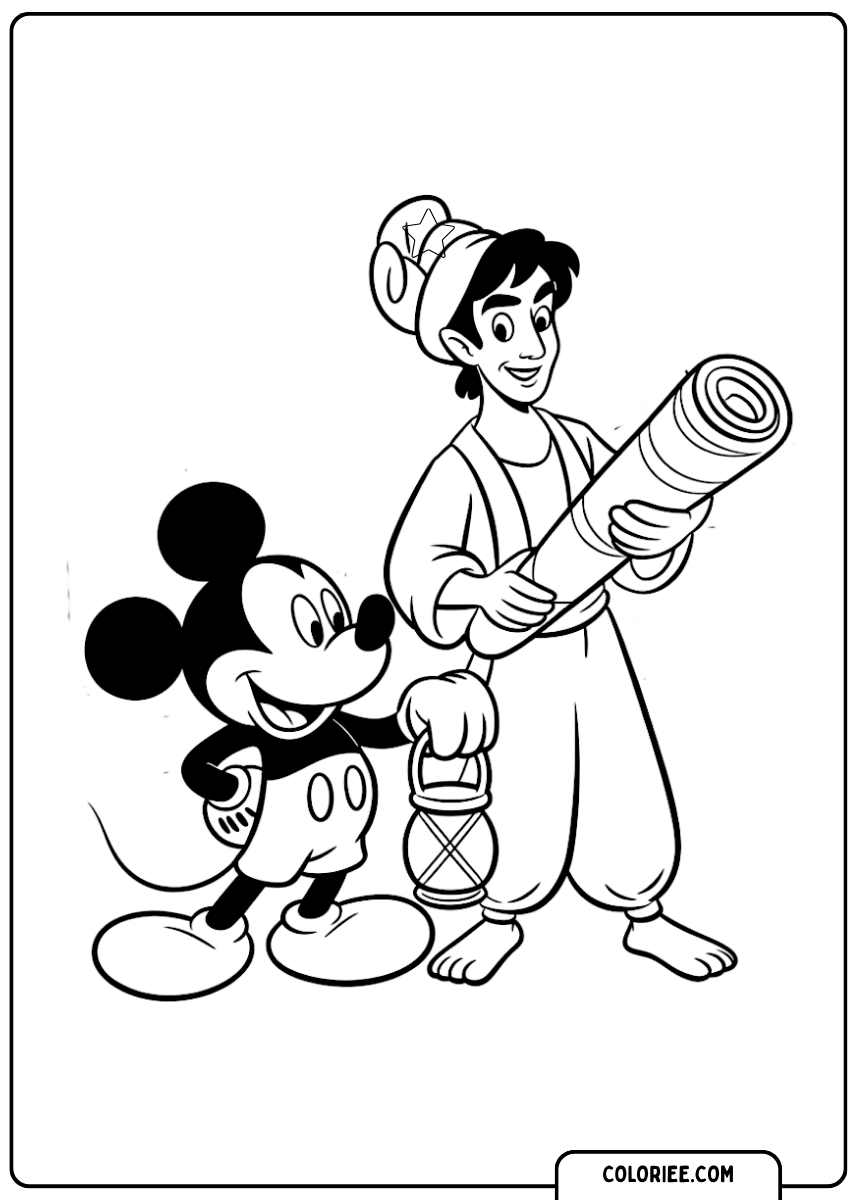 Mickey et Aladdin