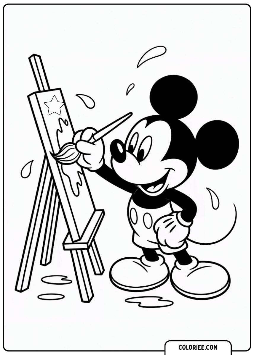 Mickey le peintre
