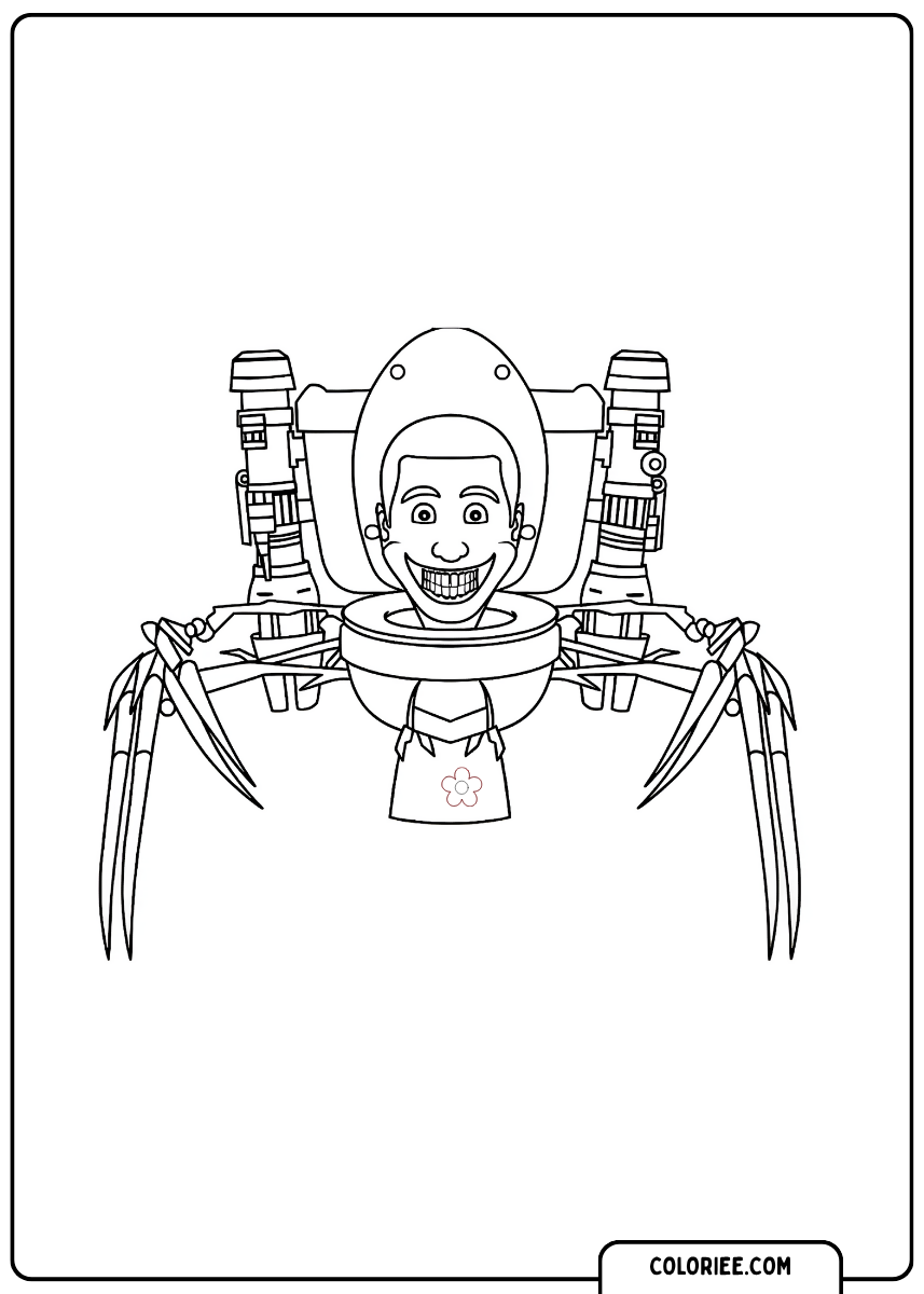 Skibidi Toilet Spider