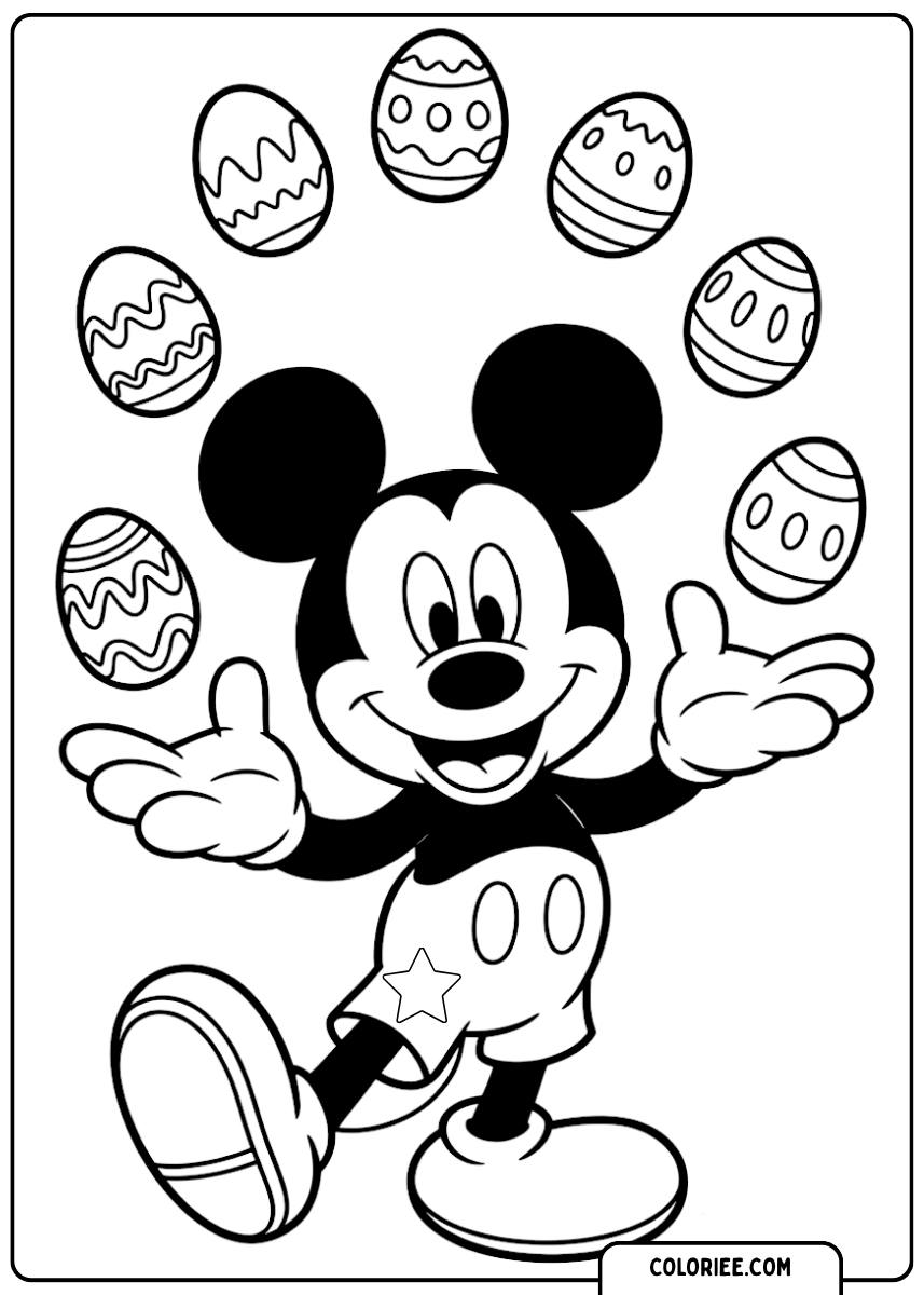Mickey et les œufs de Pâques