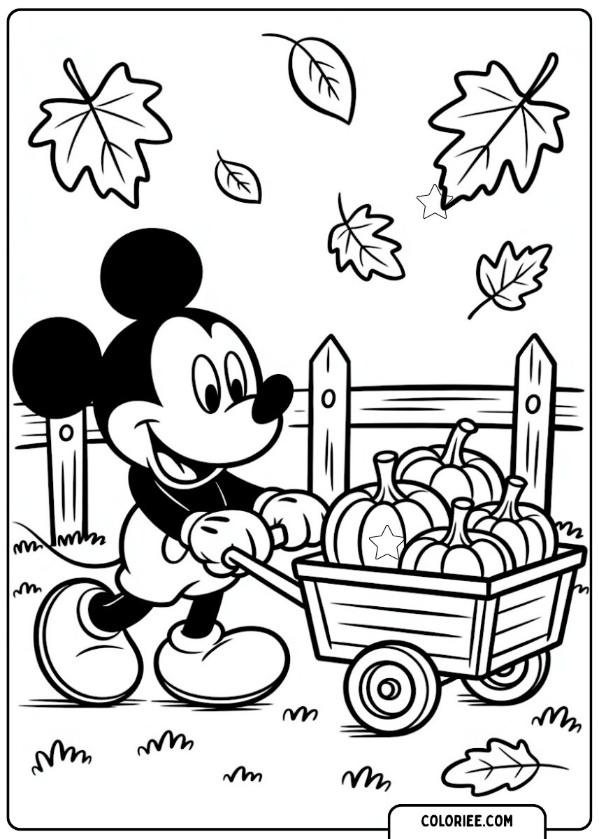 Mickey et les citrouilles d’automne