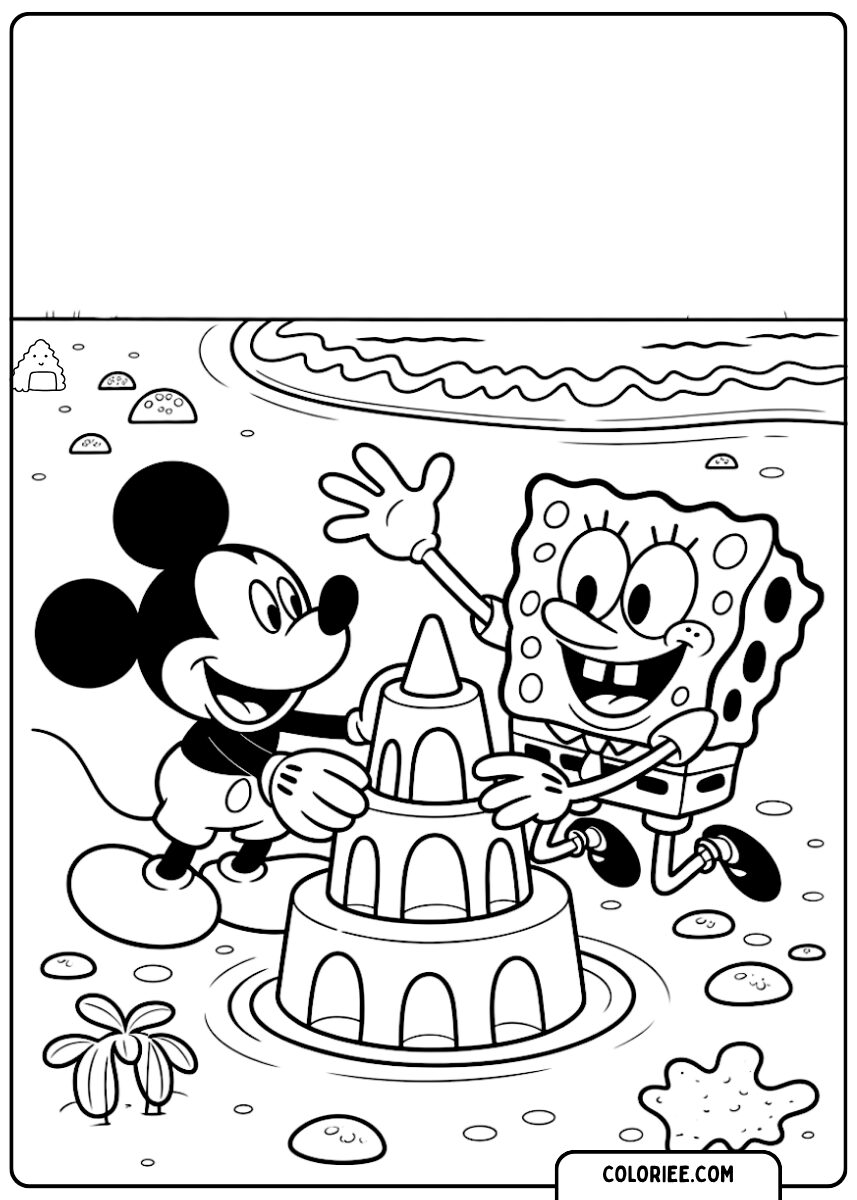 Mickey et Bob l’éponge