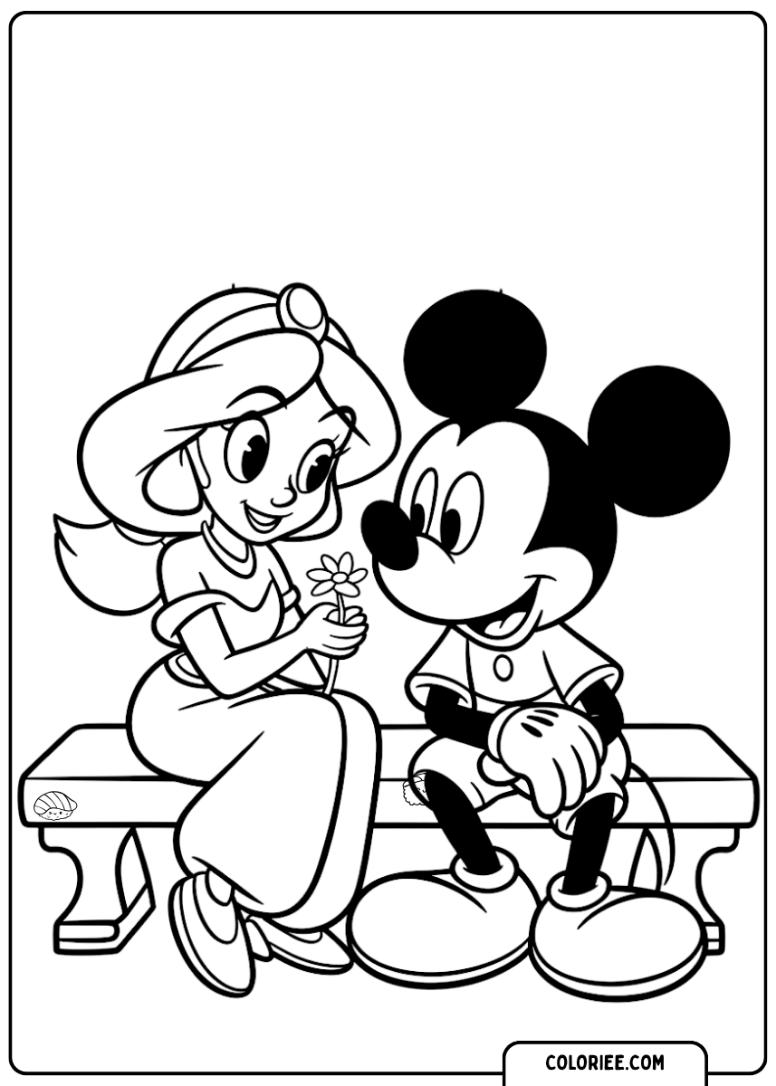 Mickey et Jasmine