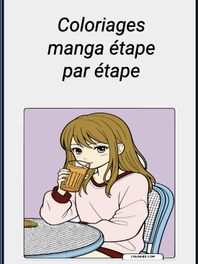 Coloriages manga étape par étape