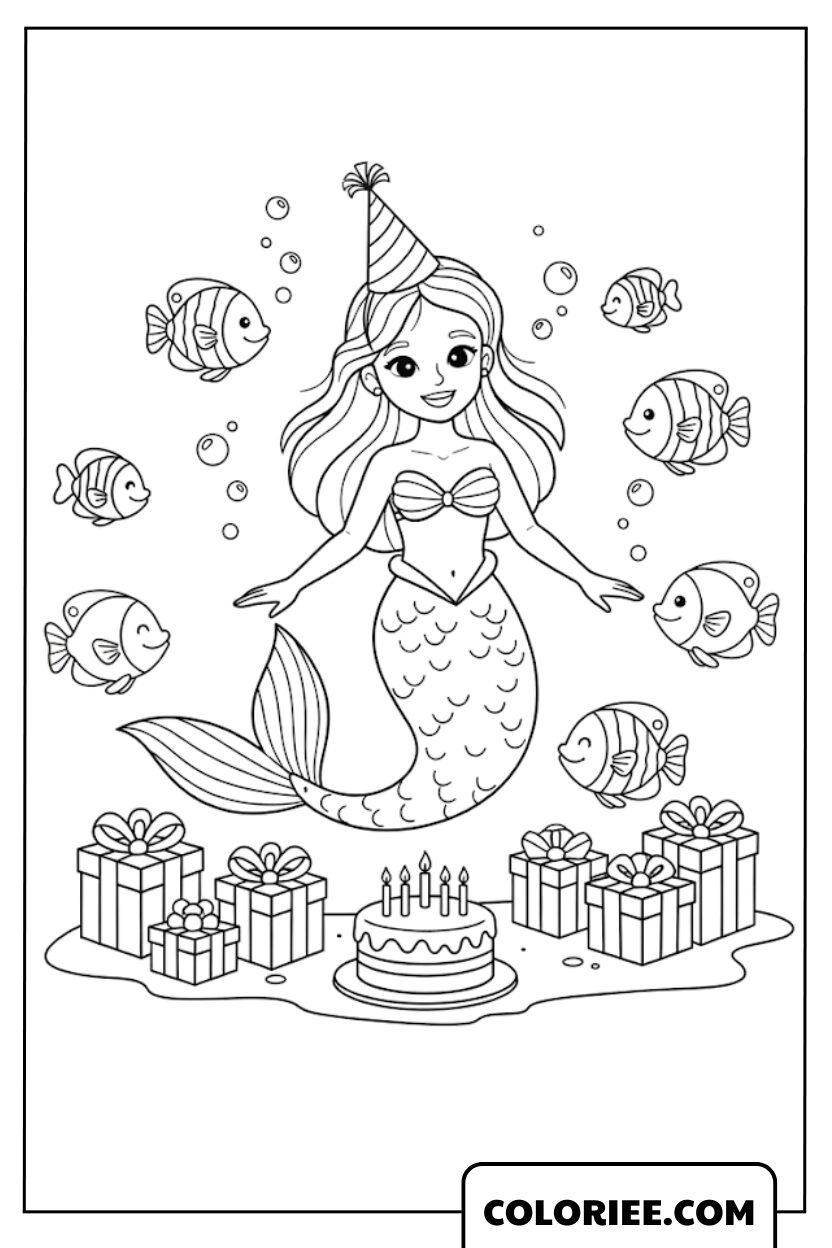 Anniversaire magique de la sirène