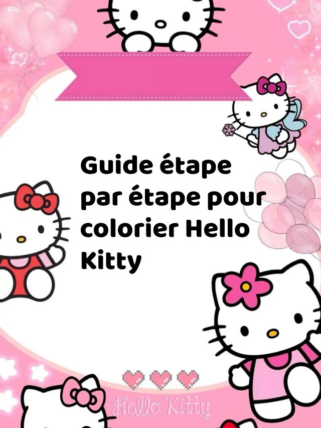 Guide étape par étape pour colorier Hello Kitty