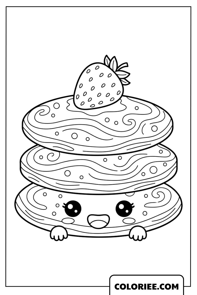 Pancake à la Fraise Tout Sourire