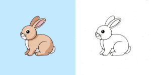 coloriage lapin ft