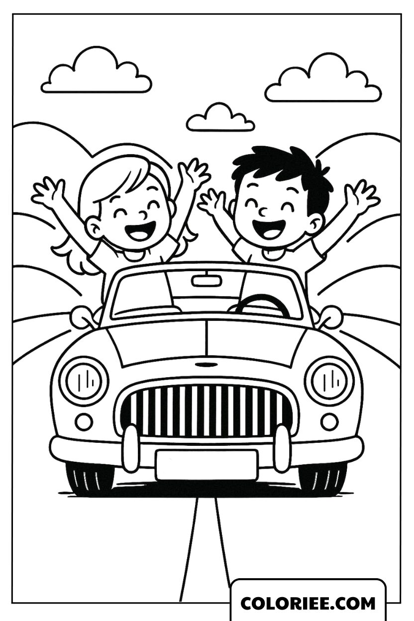 Aventure Joyeuse avec la Voiture Amicale