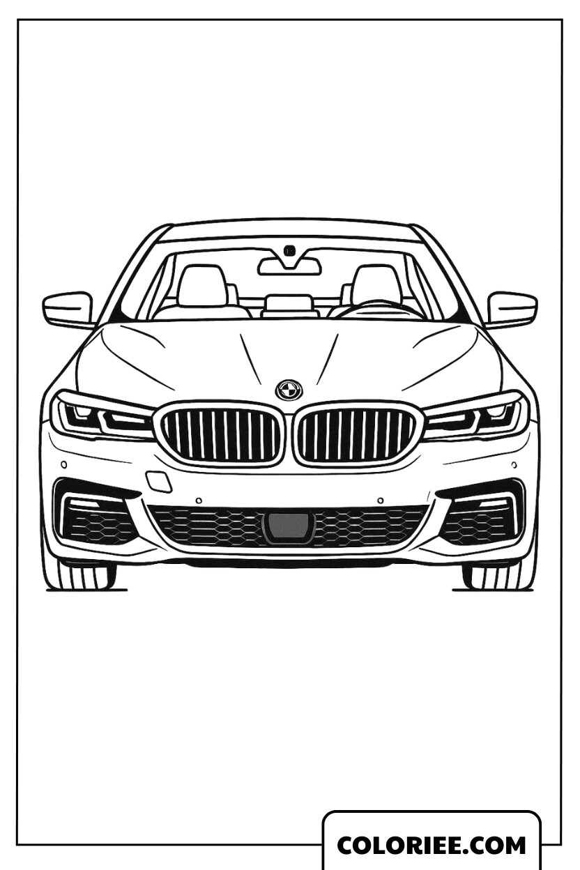 BMW puissante vue de face