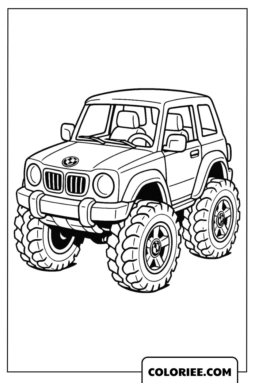 BMW tout-terrain puissante style monster