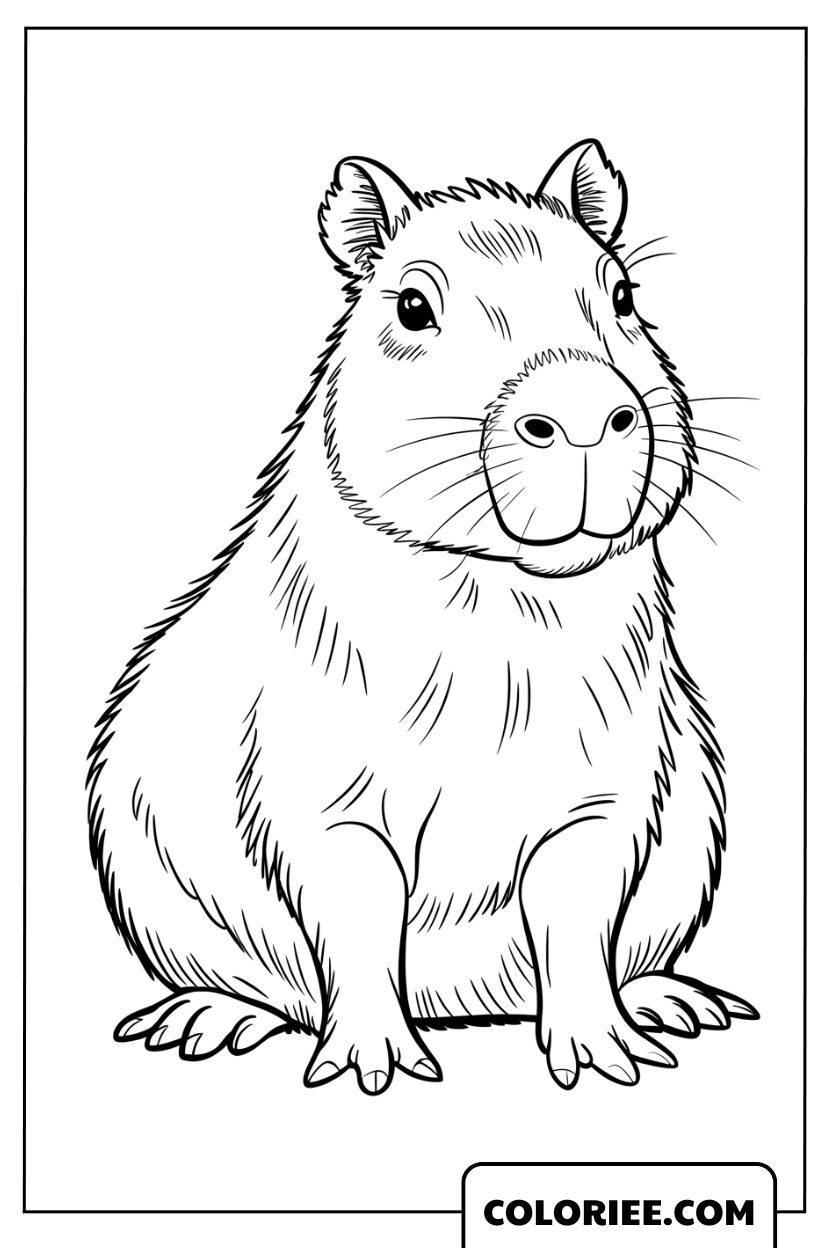 Capybara Doux et Attendrissant