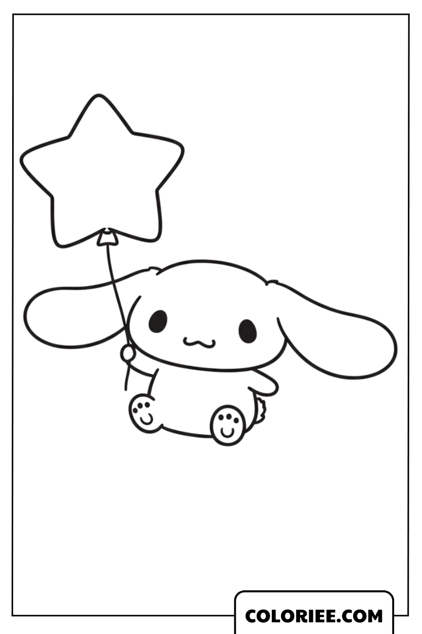 Cinnamoroll avec un ballon étoile