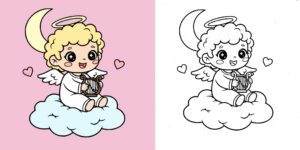 Coloriage Ange ft