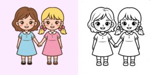 Coloriage BFF ft