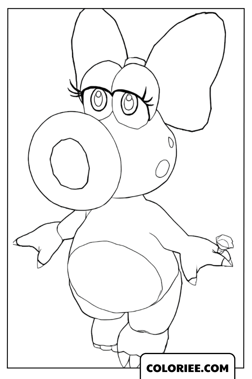Coloriage Birdo Mignonne