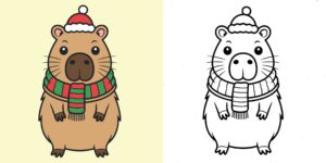 Coloriage Capybara ft