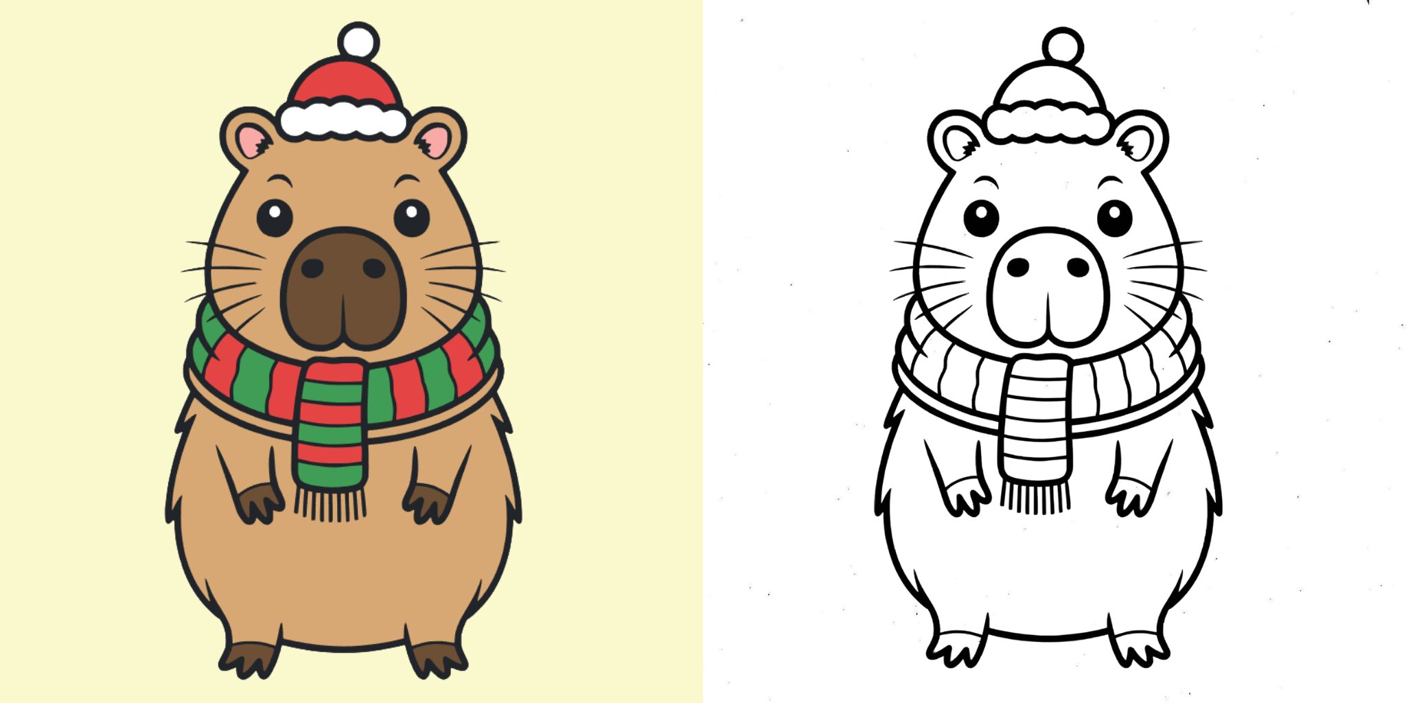 Coloriage Capybara ft