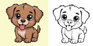 Coloriage Chiot ft