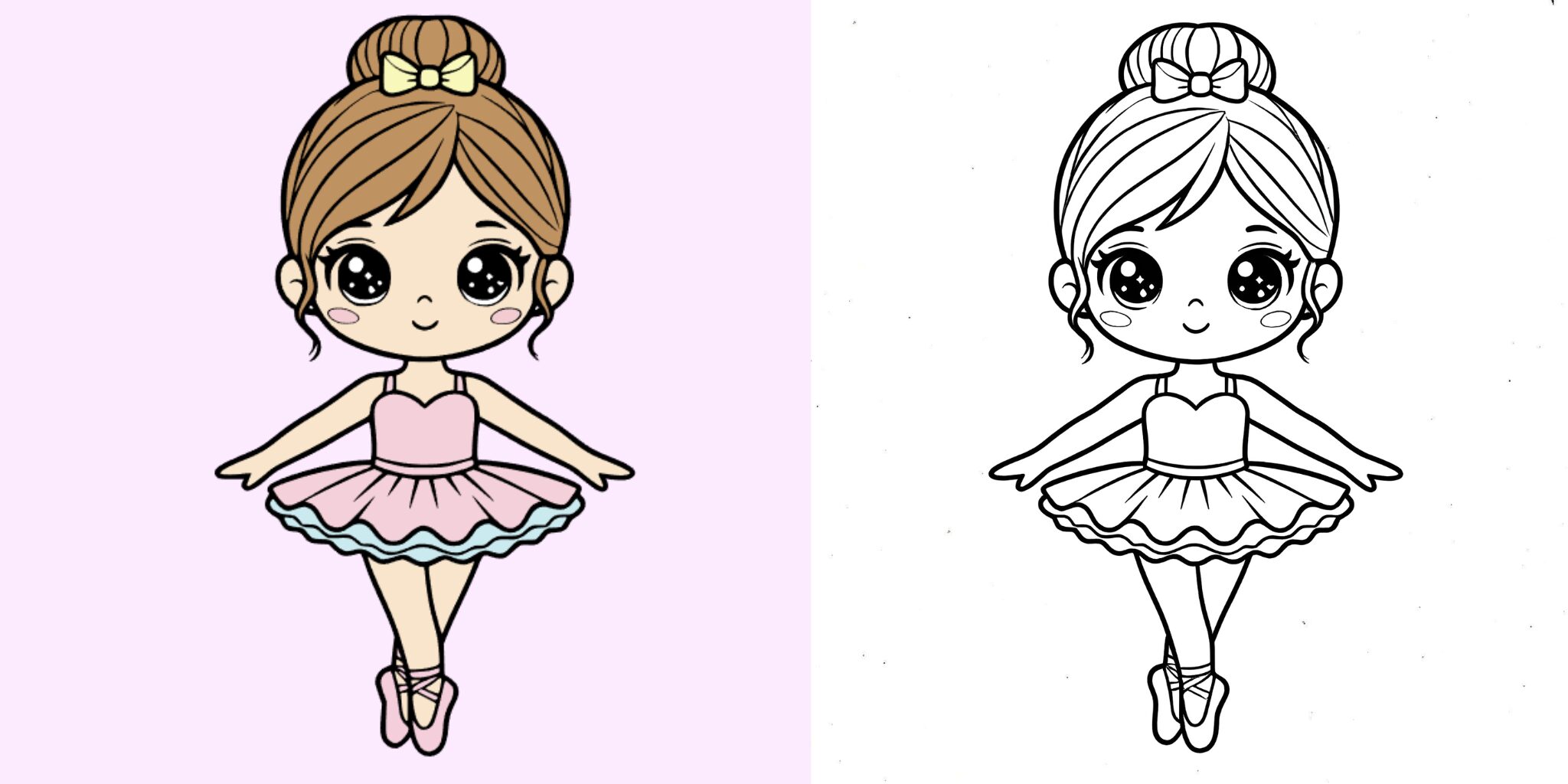 Coloriage Danseuse de Ballet ft