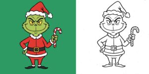 Coloriage Grinch ft