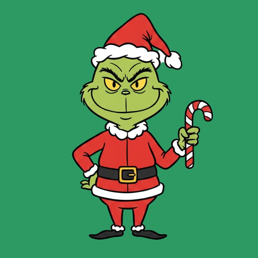 Coloriage Grinch par numéros