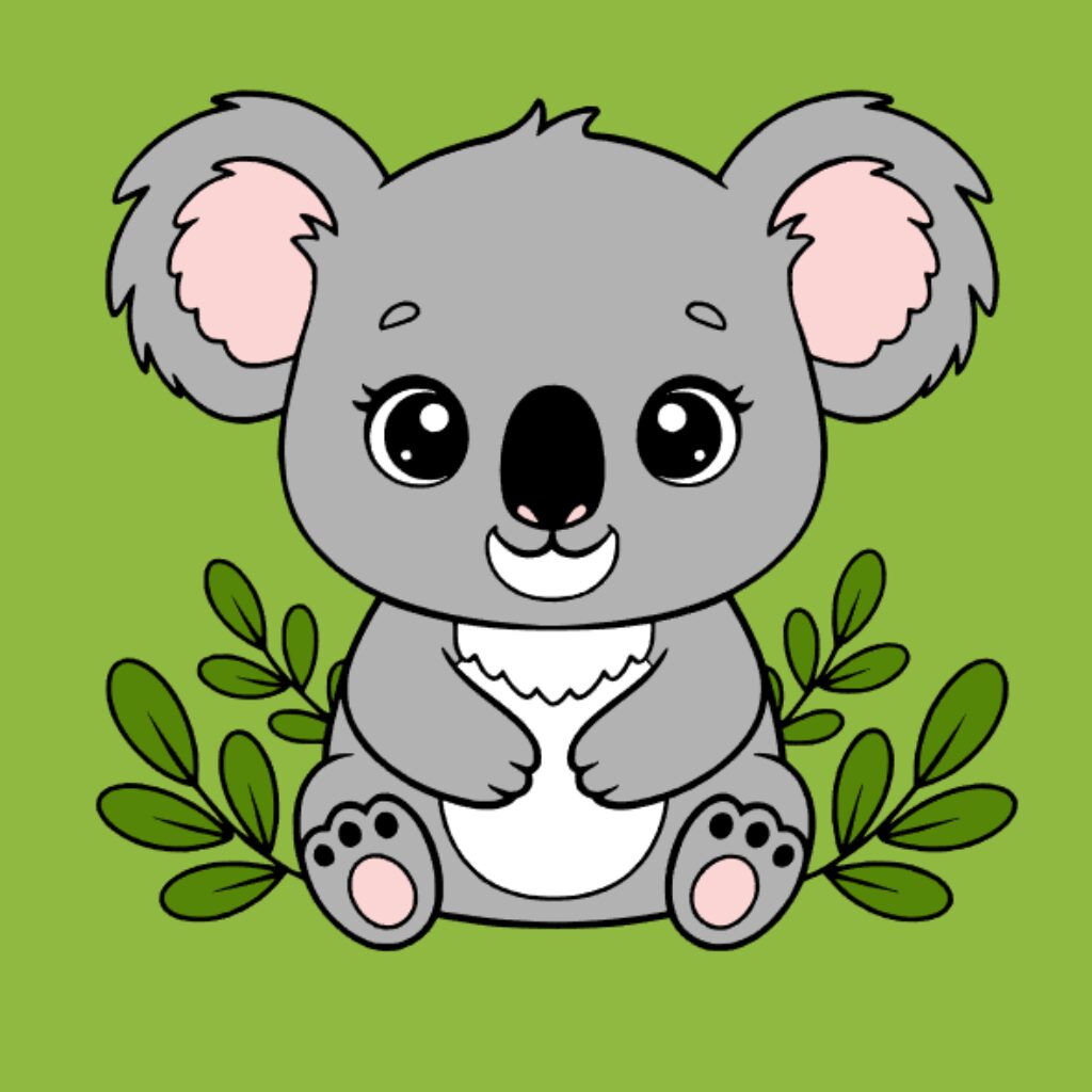 Coloriage Koala par numéros