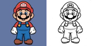 Coloriage Mario ft