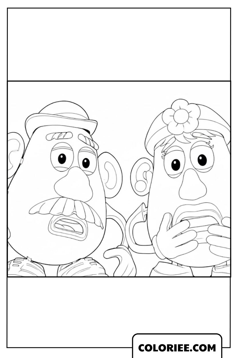 Coloriage Monsieur Madame Patate