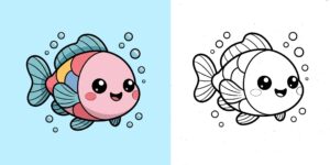 Coloriage Poisson ft