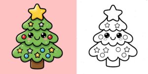 Coloriage Sapin de Noël ft