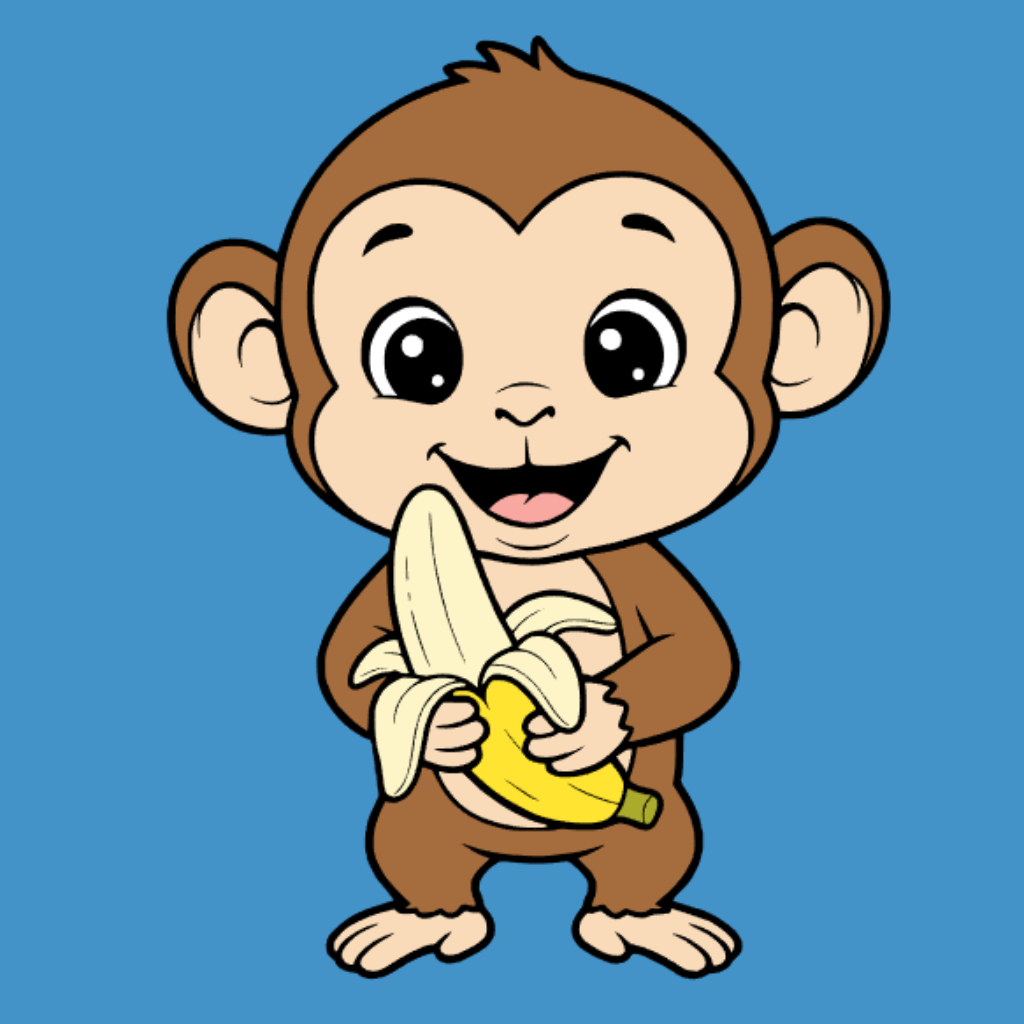 Coloriage Singe par numéros